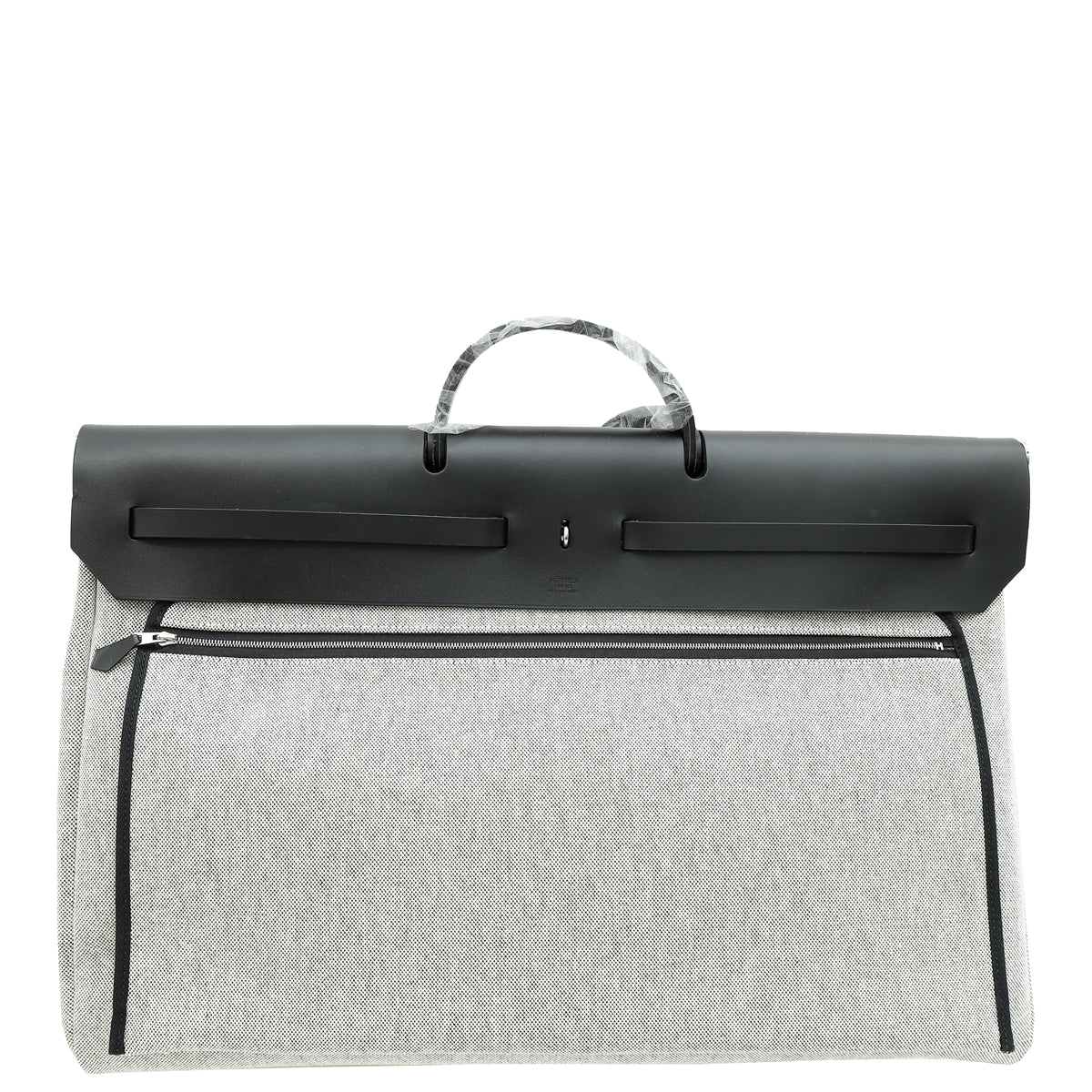 Hermes Bicolor Herbag Zip Cabine Circuit 24" Motif, Plume Bag