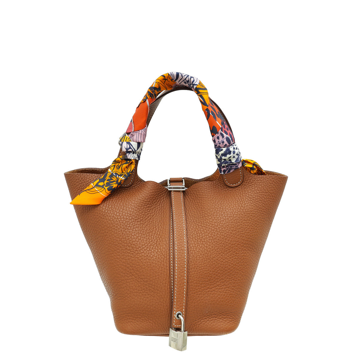 Hermes Gold Picotin Lock 18 Bag w/ Twilly