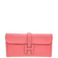 Hermes Rose Azalee Jige Elan 29 Clutch
