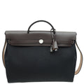Hermes Bicolor Herbag Messenger 39 Military Toile Vache Hunter Bag
