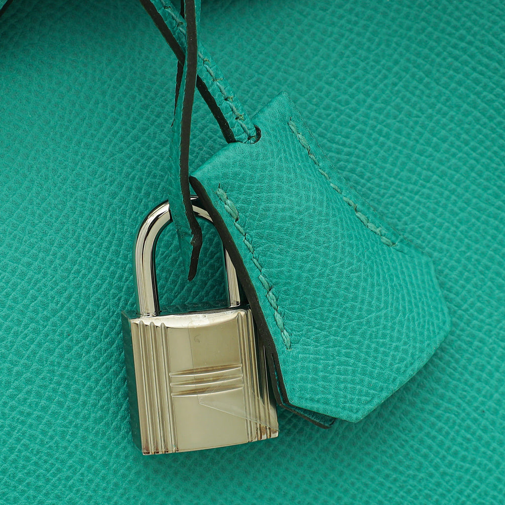 Hermes Vert Verone Birkin 30 Bag