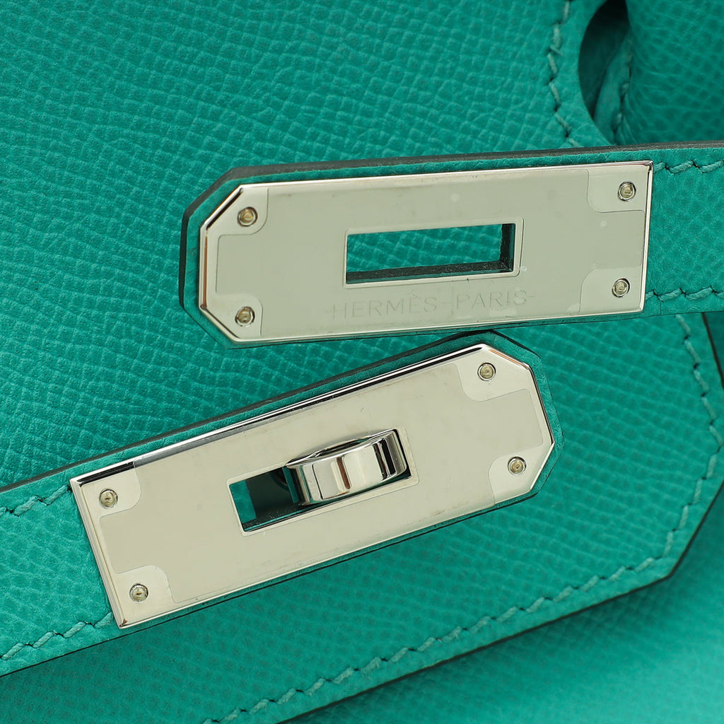 Hermes Vert Verone Birkin 30 Bag