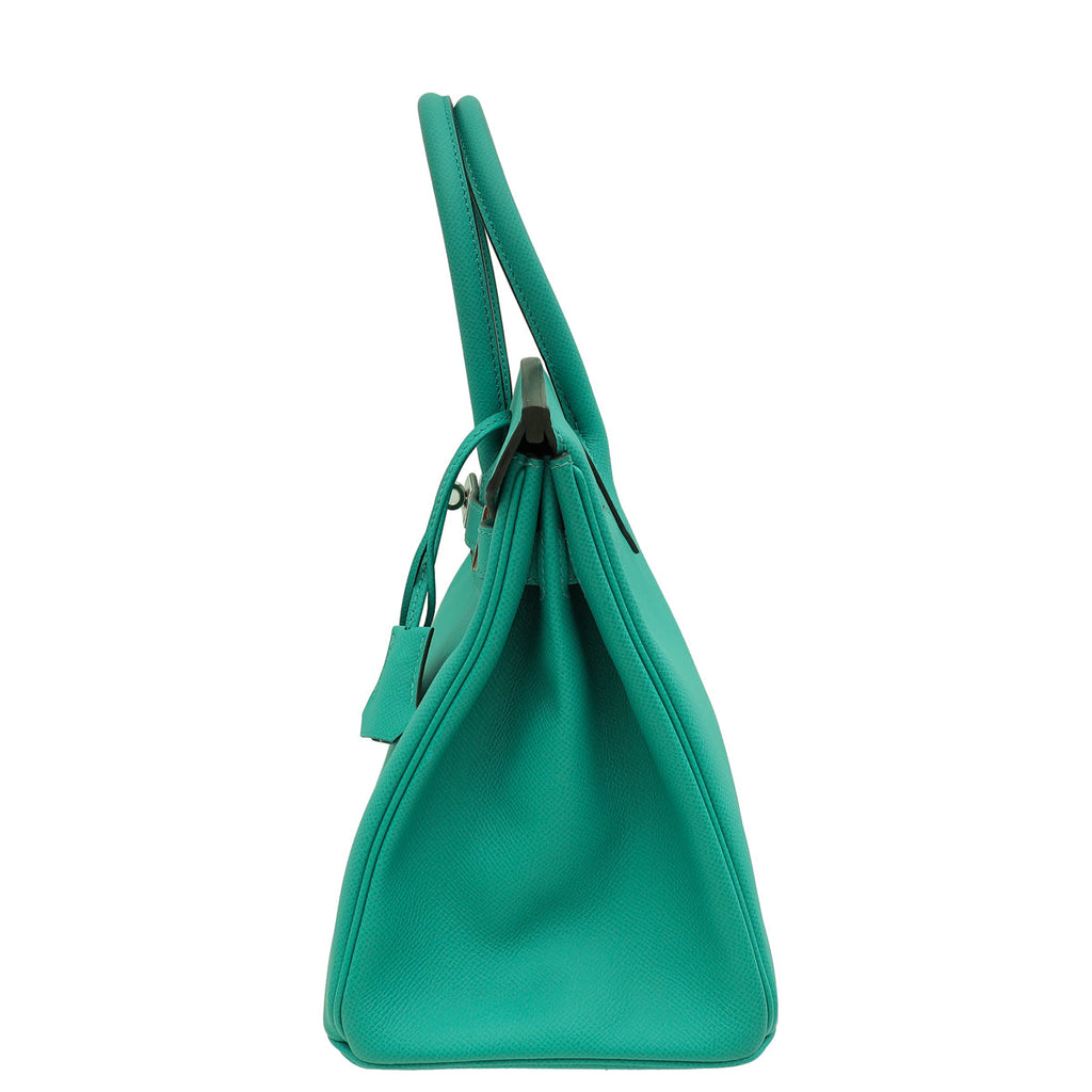 Hermes Vert Verone Birkin 30 Bag