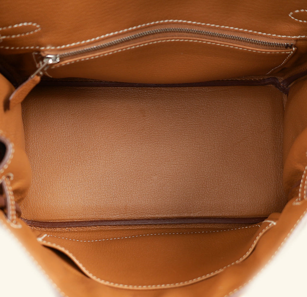 Hermes Gold Birkin 25 Togo Bag