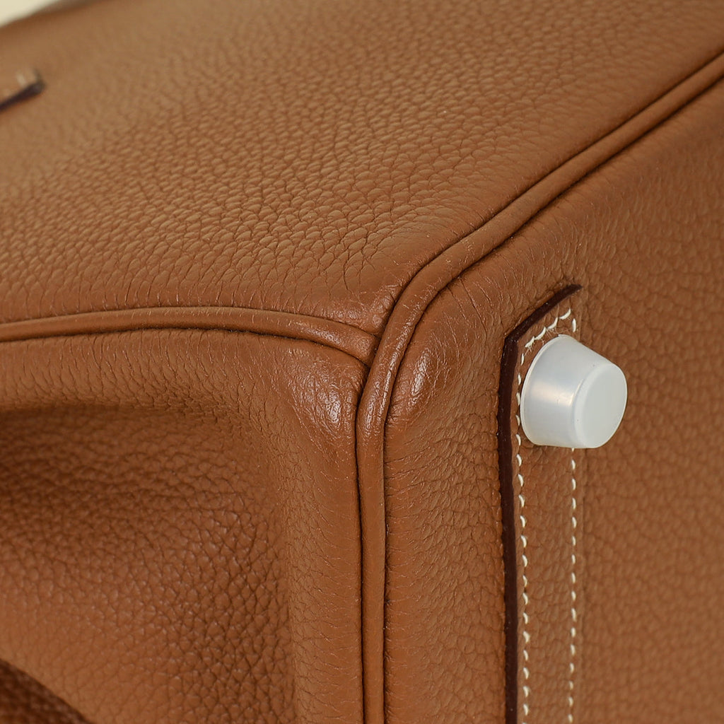 Hermes Gold Birkin 25 Togo Bag