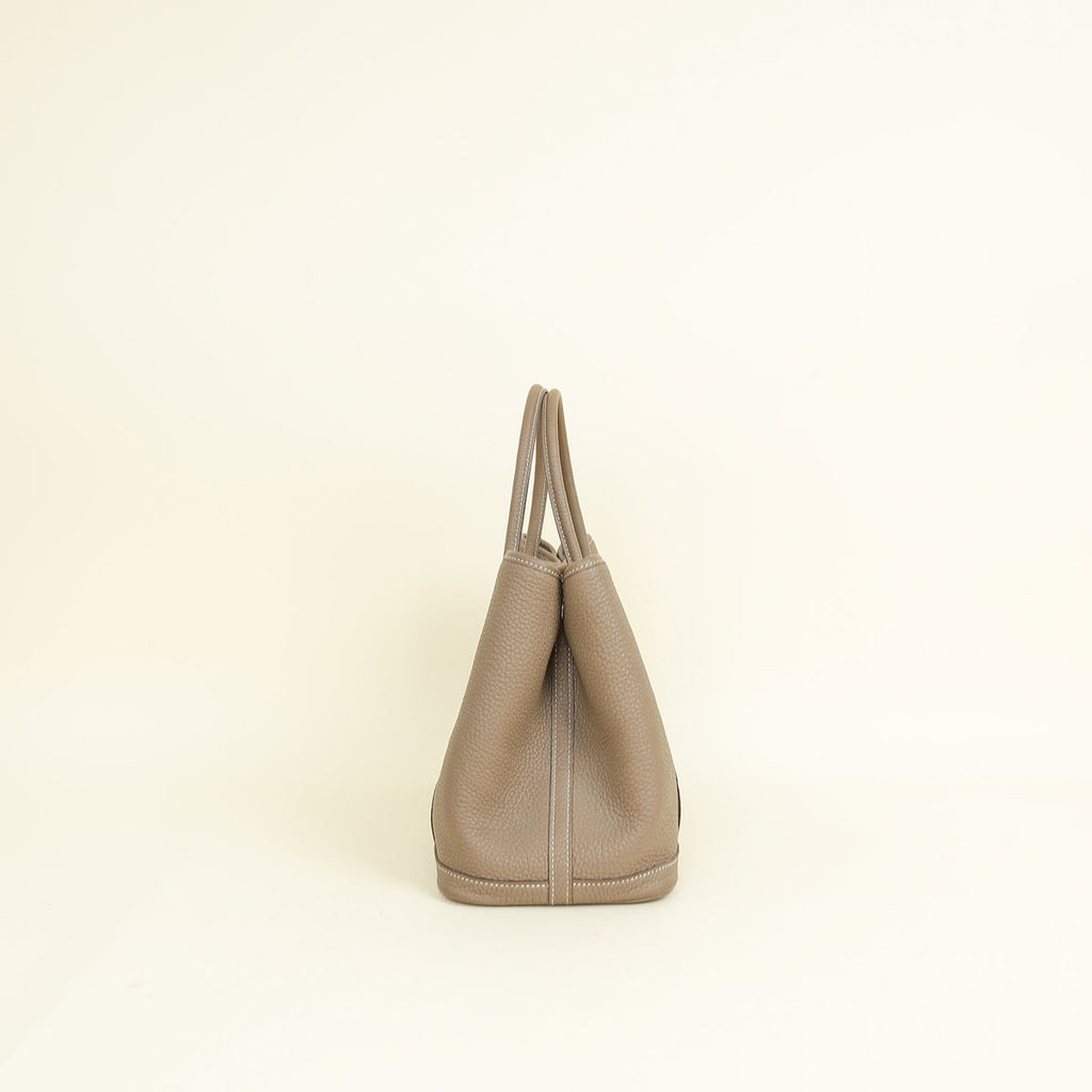 Hermes Etoupe Garden Party 30 TPM Negonda Bag