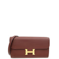 Hermes Rouge H Constance To Go Evercolor Wallet