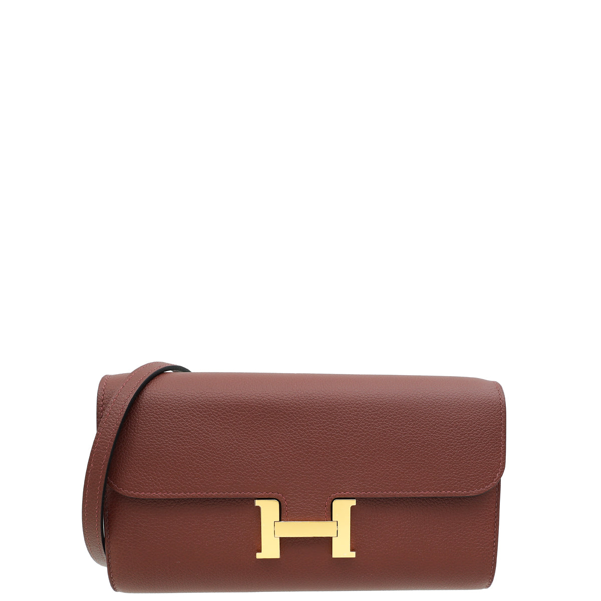 Hermes Rouge H Constance To Go Evercolor Wallet
