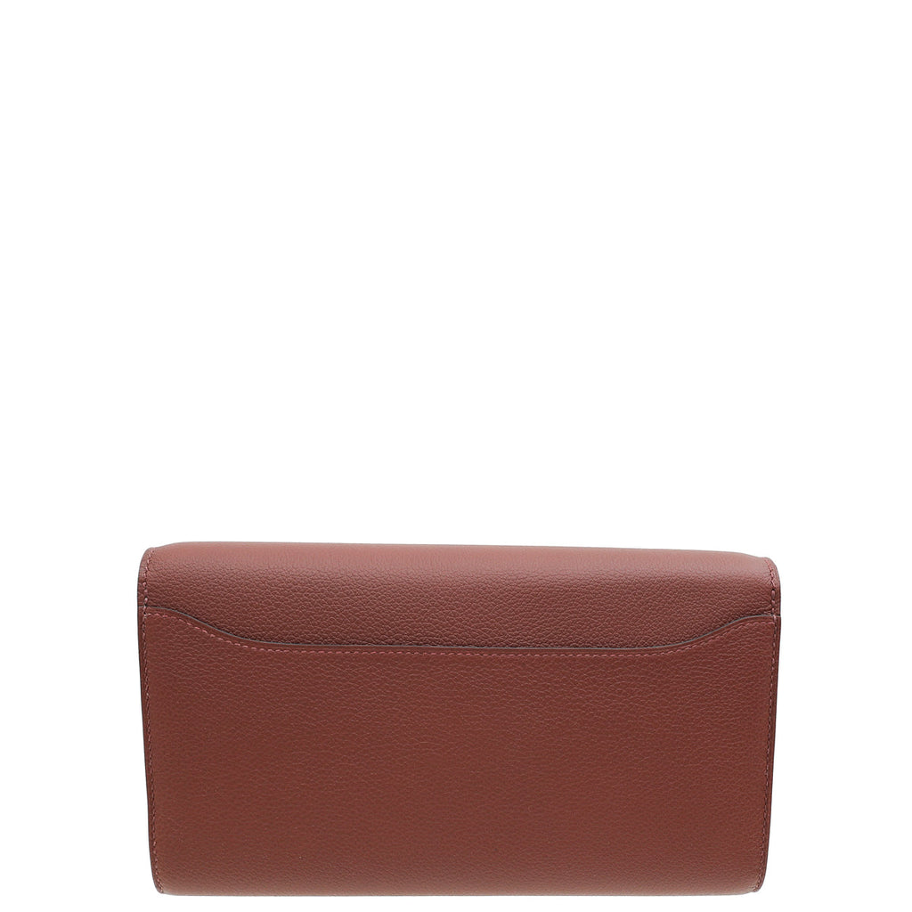 Hermes Rouge H Constance To Go Evercolor Wallet