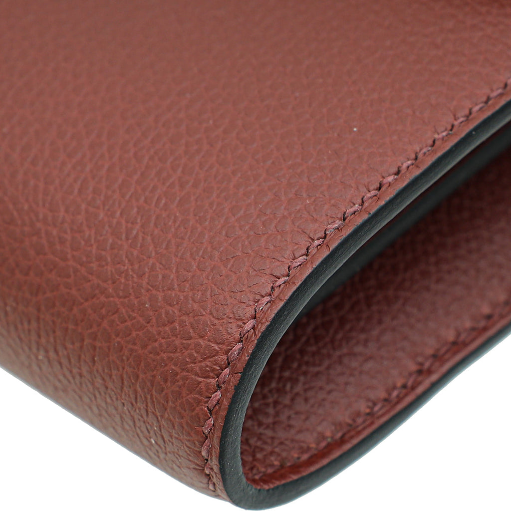 Hermes Rouge H Constance To Go Evercolor Wallet