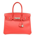 Hermes Rose Jaipur Retourne Birkin 30 Bag
