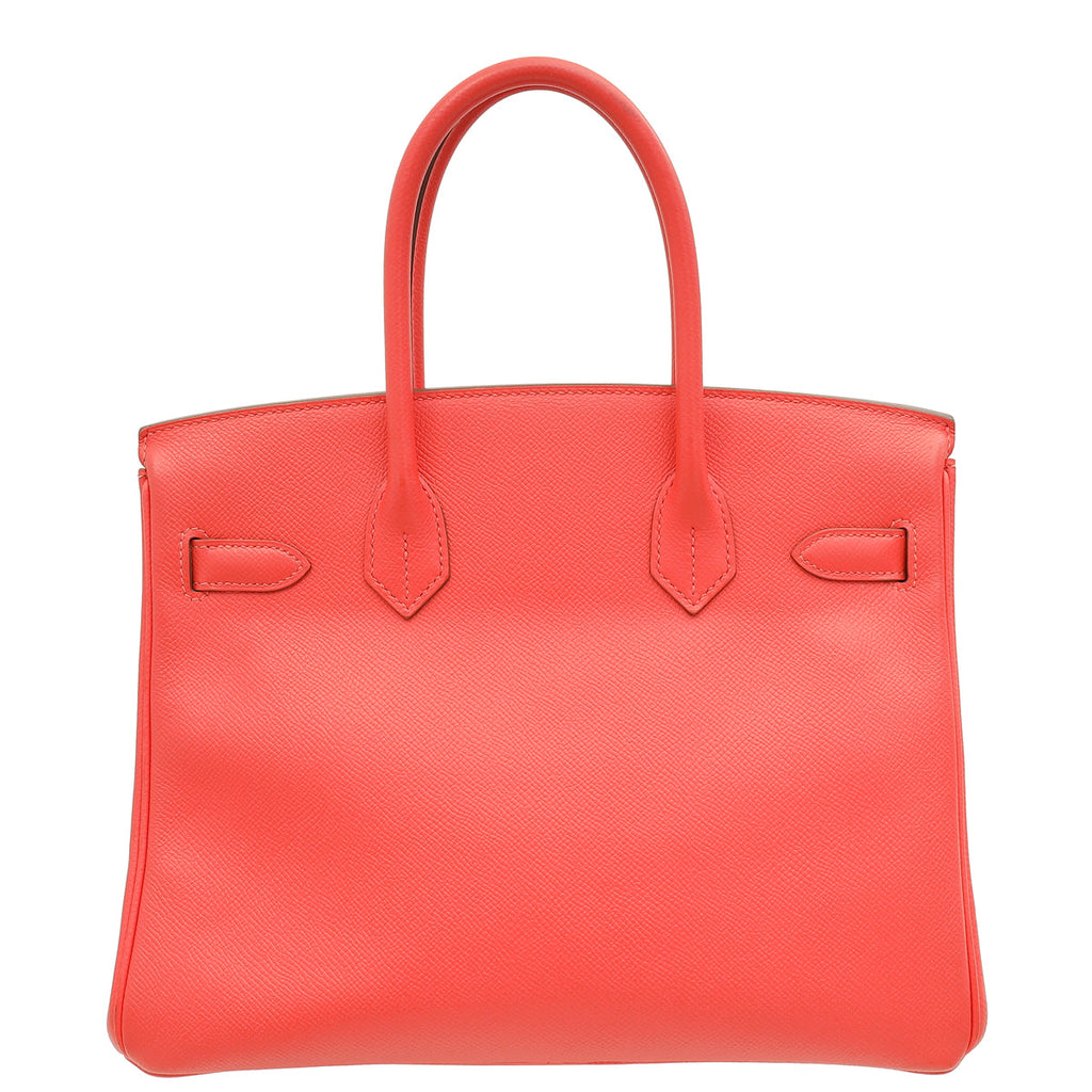 Hermes Rose Jaipur Retourne Birkin 30 Bag