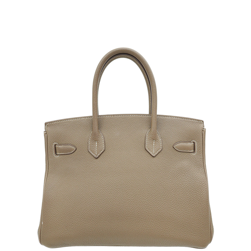 Hermes Etoupe Retourne Birkin 30 Bag