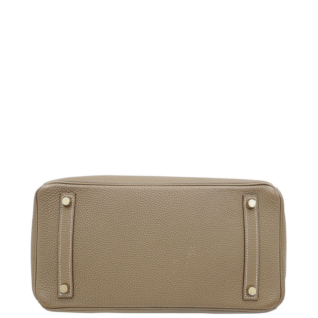 Hermes Etoupe Retourne Birkin 30 Bag
