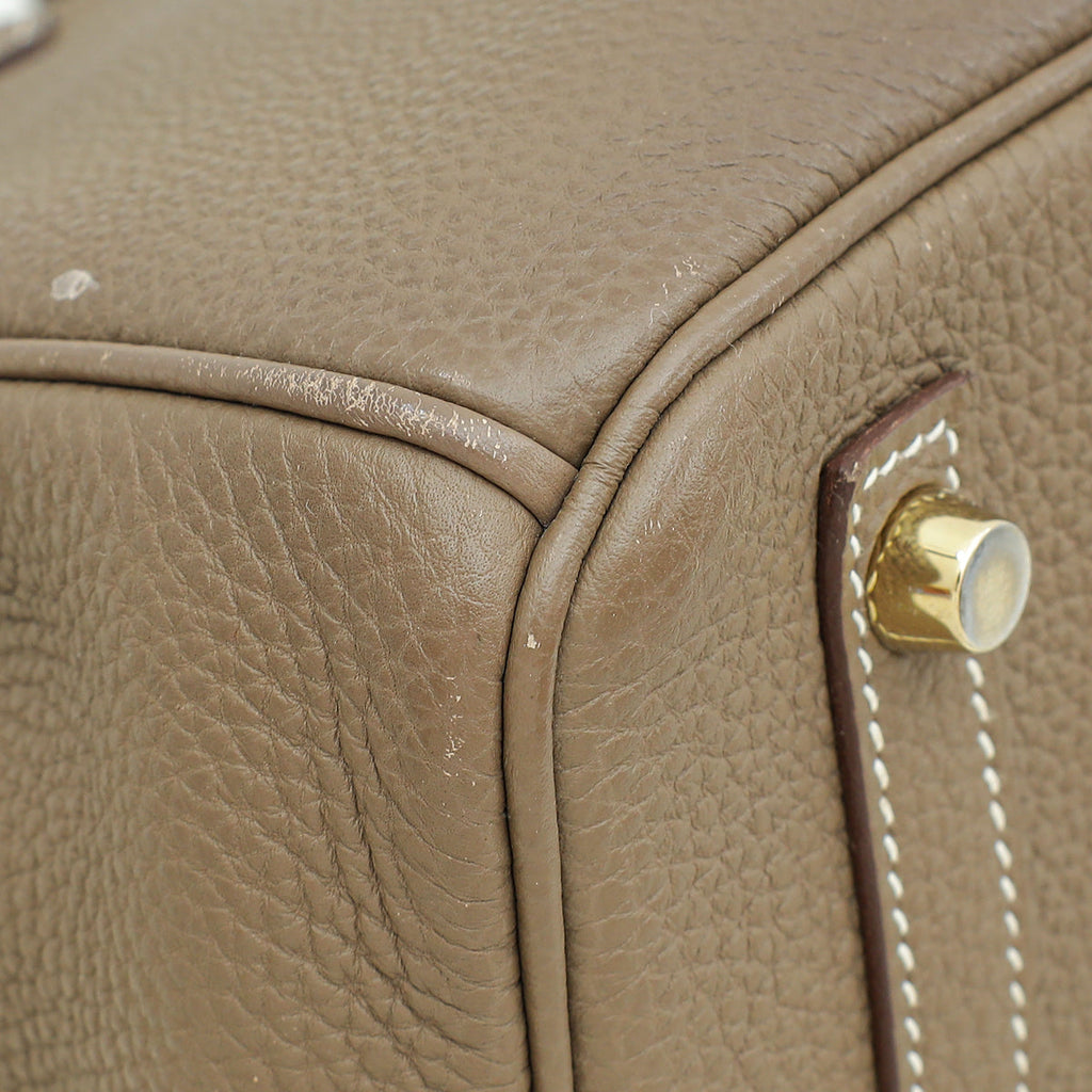 Hermes Etoupe Retourne Birkin 30 Bag