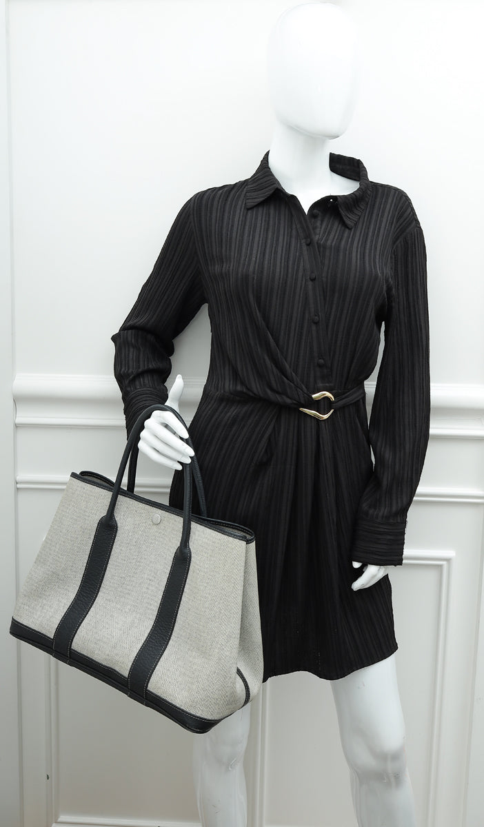 Hermes Bicolor Toile H Negonda Garden Party 36 Bag