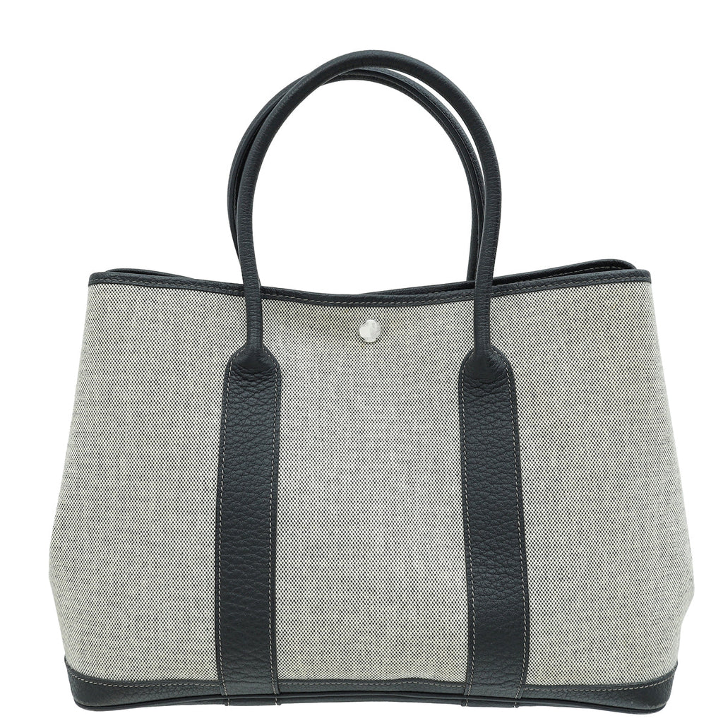 Hermes Bicolor Toile H Negonda Garden Party 36 Bag