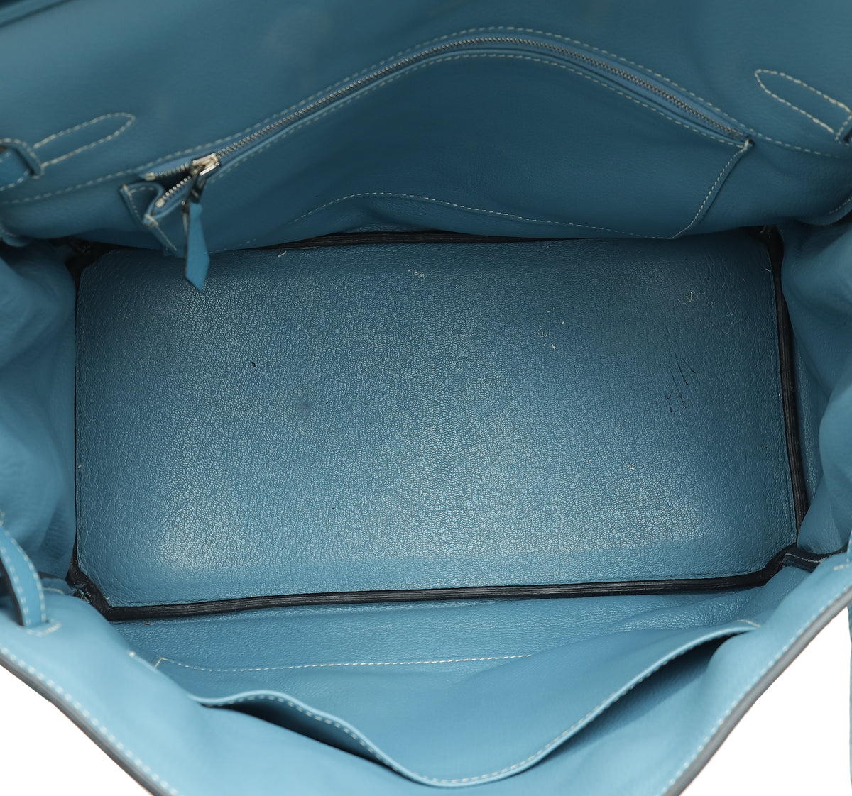 Hermes Blue Jean Retourne Birkin 35 Bag