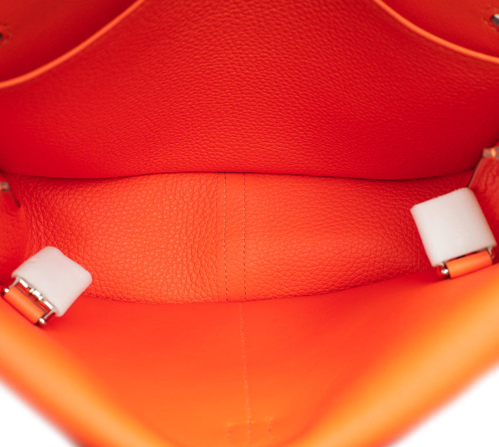 Hermes Orange Minimum Halzan 25 Bag