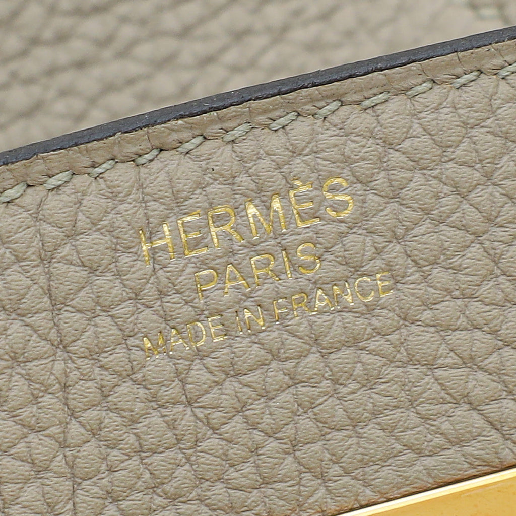 Hermes Gris Tourterelle Birkin 30 Bag