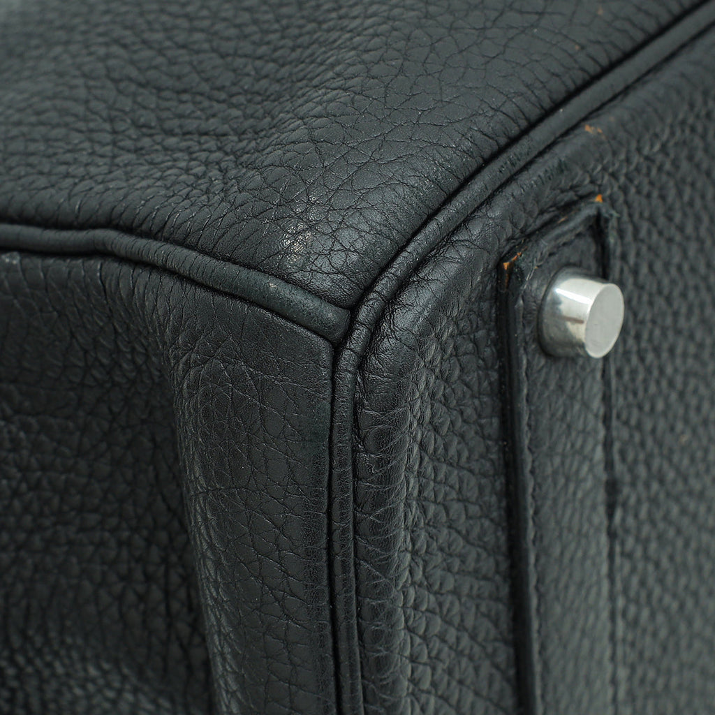Hermes Noir Birkin 40 Bag