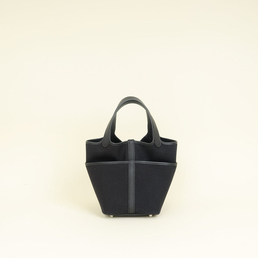 Hermes Noir Cargo Picotin Lock 18 Bag