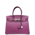Hermes Cyclamen Birkin 30 Chevre Bag