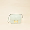 Hermes Gris Neve Matte Alligator Constance III Mini 18 Mississippiensis Bag