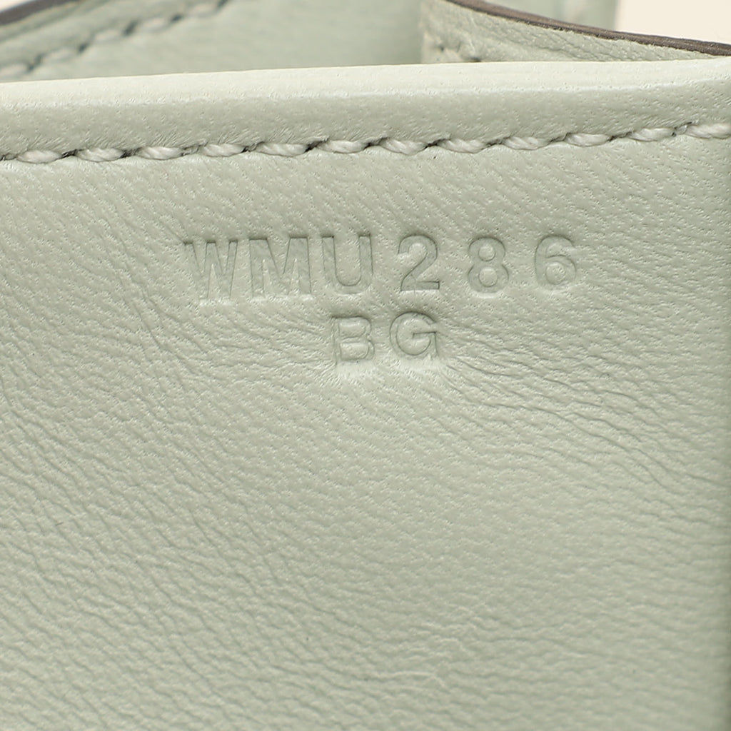 Hermes Gris Neve Matte Alligator Constance III Mini 18 Mississippiensis Bag