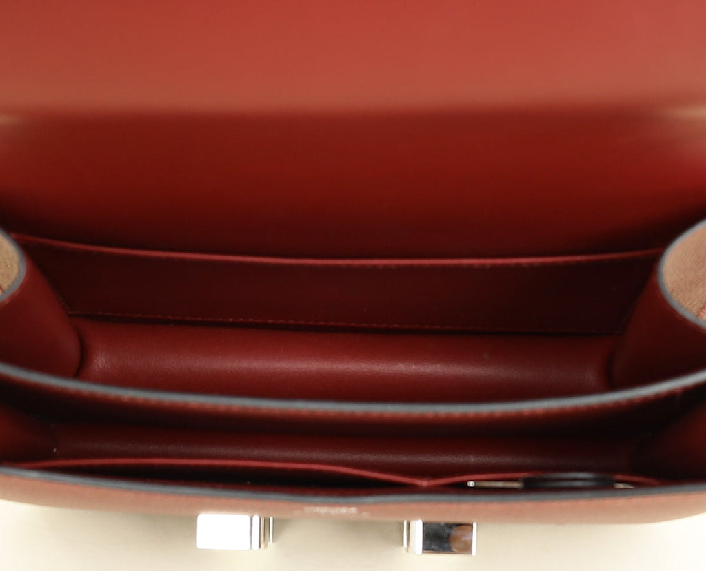 Hermes Rouge H Constance III Re-Edition Mini Bag