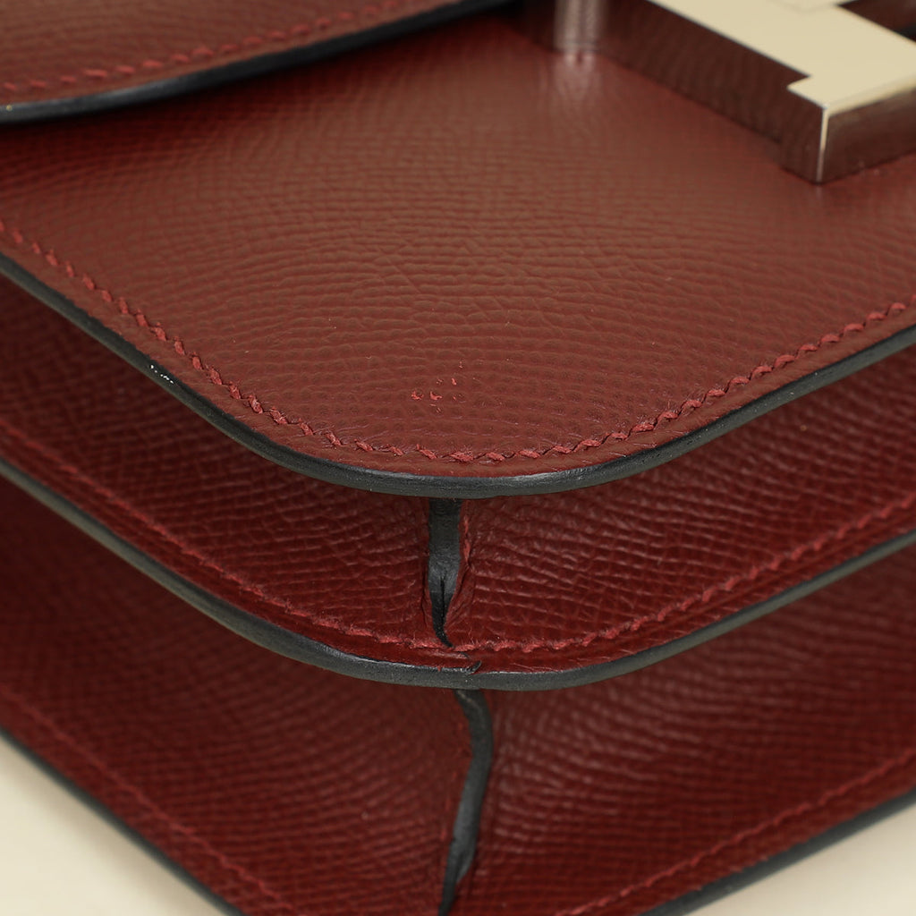 Hermes Rouge H Constance III Re-Edition Mini Bag
