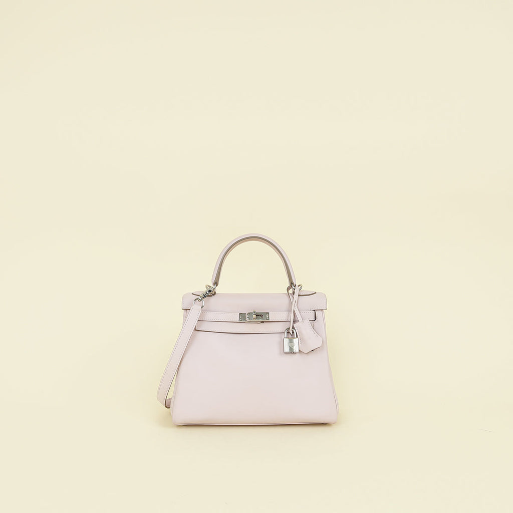 Hermes Mauve Pale Retourne Kelly 25 Bag