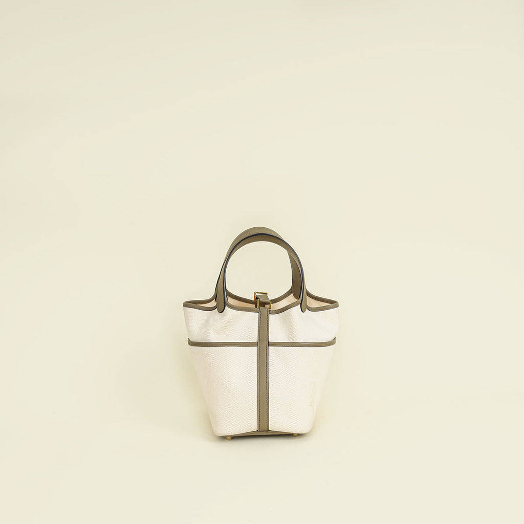 Hermes Bicolor Cargo Picotin Lock 18 Bag