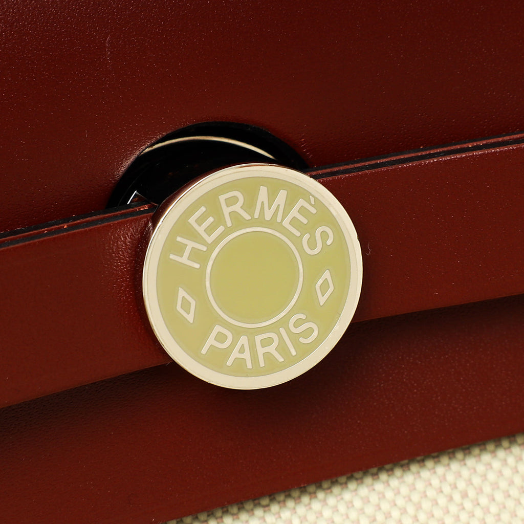 Hermes Bicolor Herbag Zip 31 Laque Bag