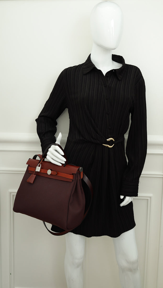 Hermes Bicolor Herbag Zip 31 Retourne Vache Hunter PM Bag