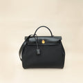 Hermes Noir Herbag Zip 31 Retourne Vache Hunter PM Bag