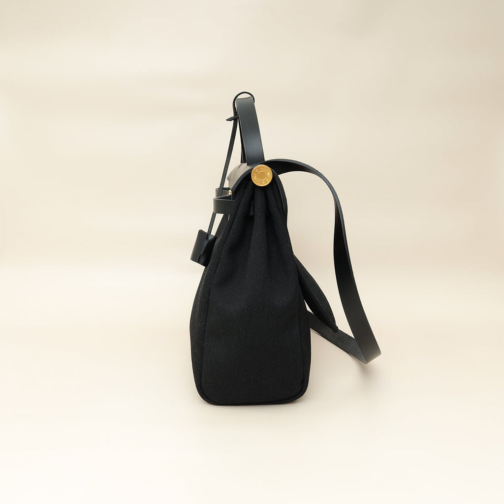 Hermes Noir Herbag Zip 31 Retourne Vache Hunter PM Bag