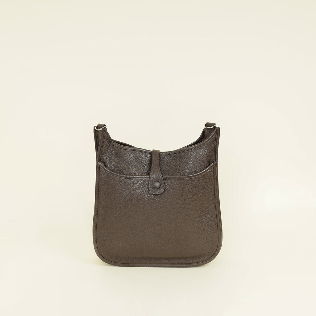 Hermes Chocolate Evelyne III PM Bag