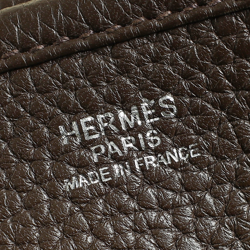 Hermes Chocolate Evelyne III PM Bag