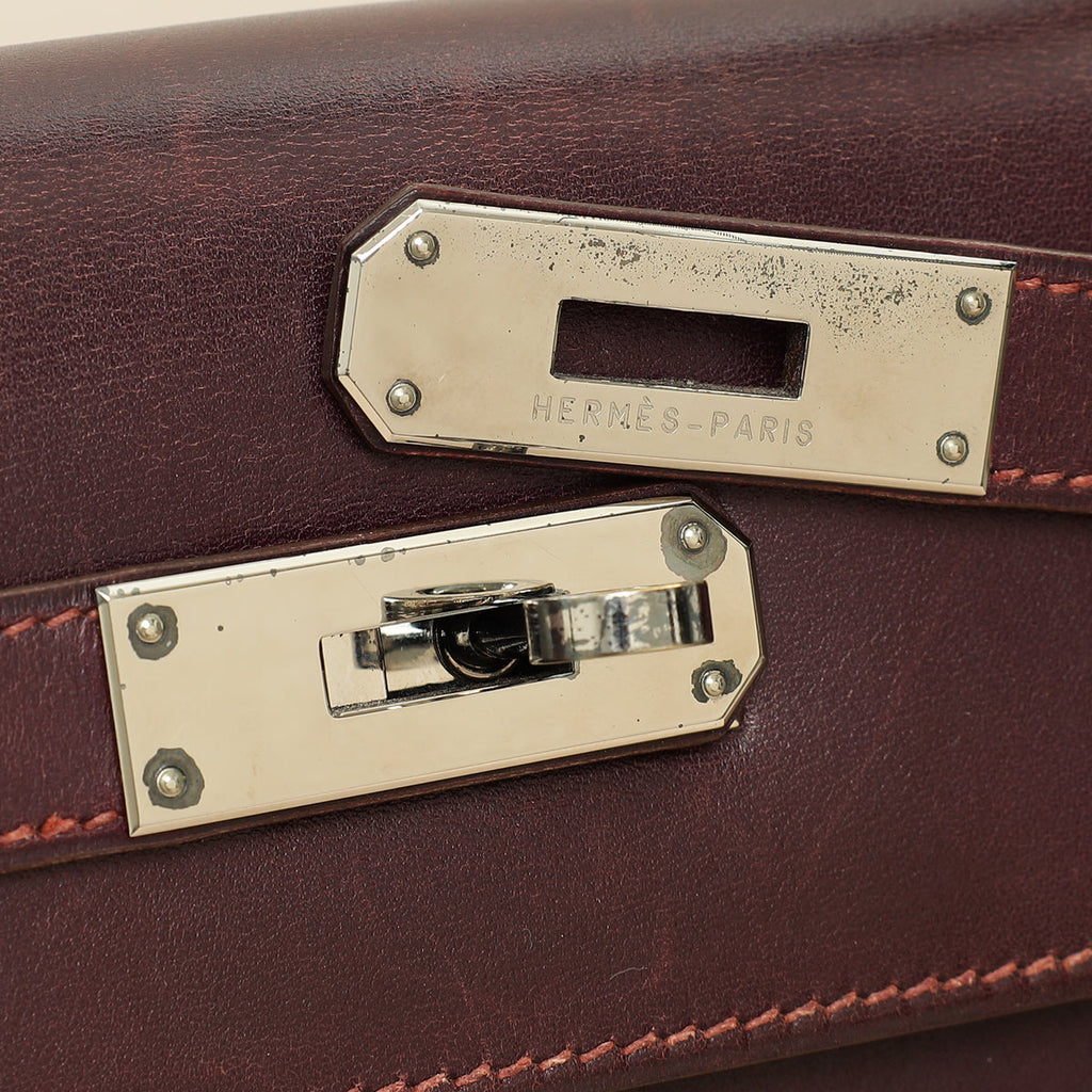 Hermes Raisin Sellier Kelly 32 Bag