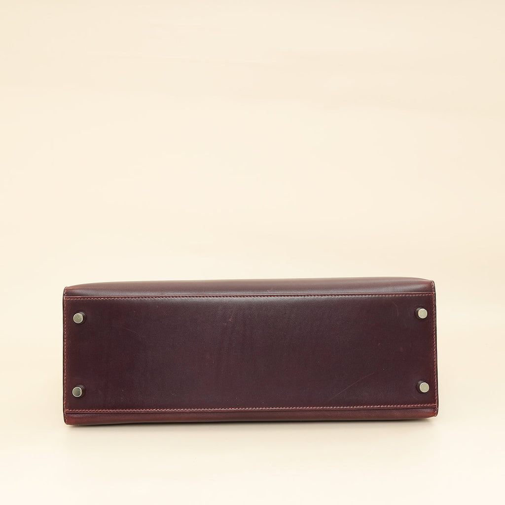 Hermes Raisin Sellier Kelly 32 Bag