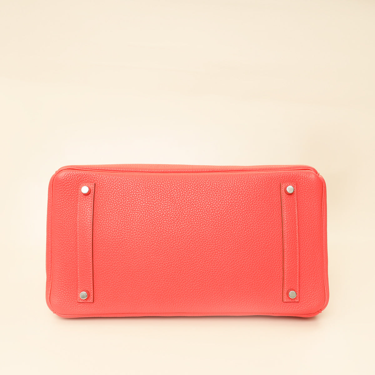 Hermes Rouge Pivoine Retourne Birkin 35 Bag