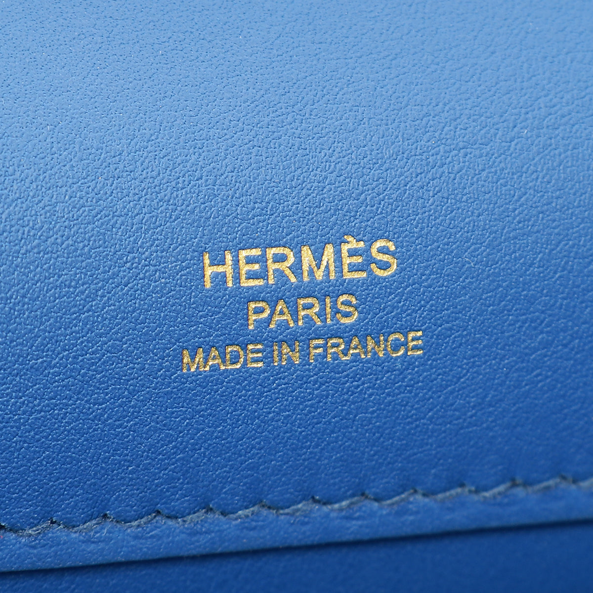 Hermes Bleu Izmir Kelly Cut Clutch