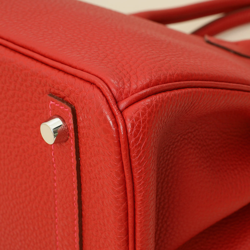 Hermes Vermillion Birkin 30 Bag