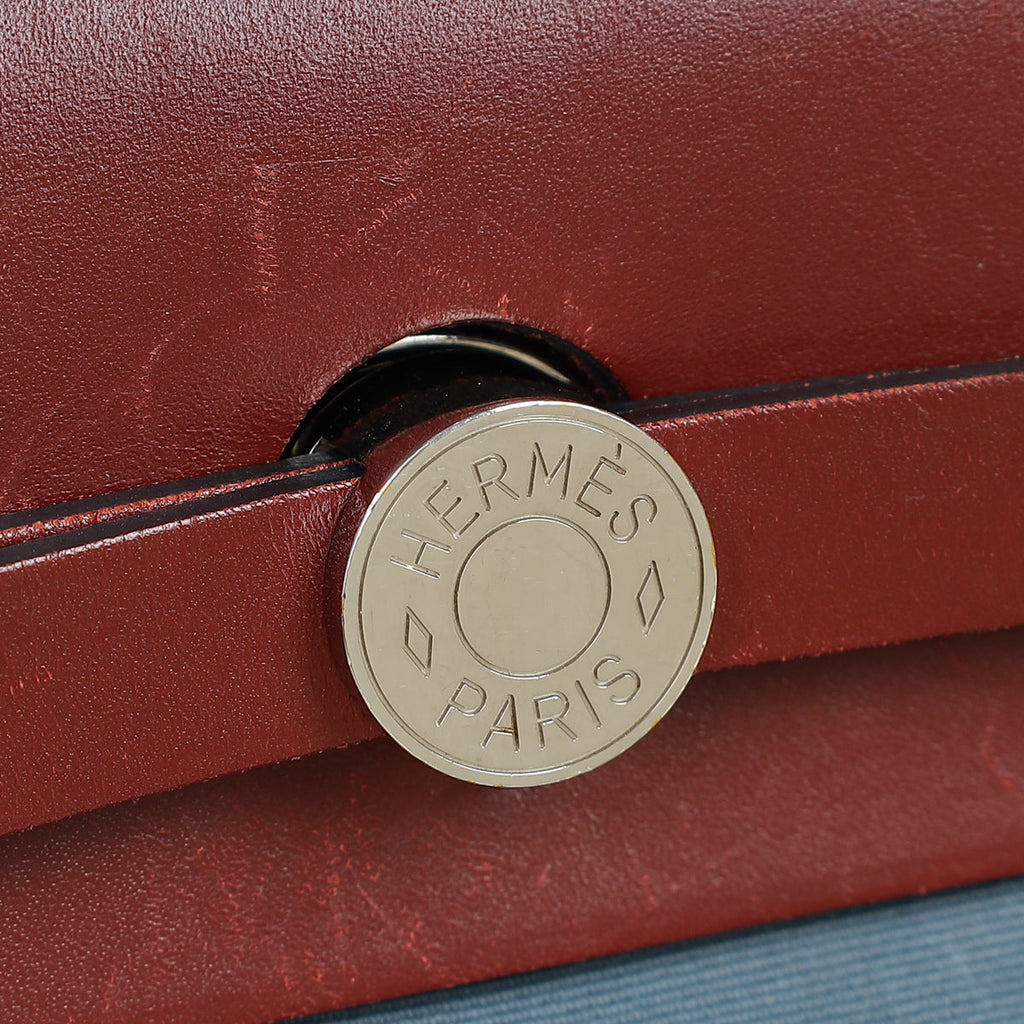 Hermes Bicolor Herbag Zip 31 Sellier Toile Vache Hunter Bag