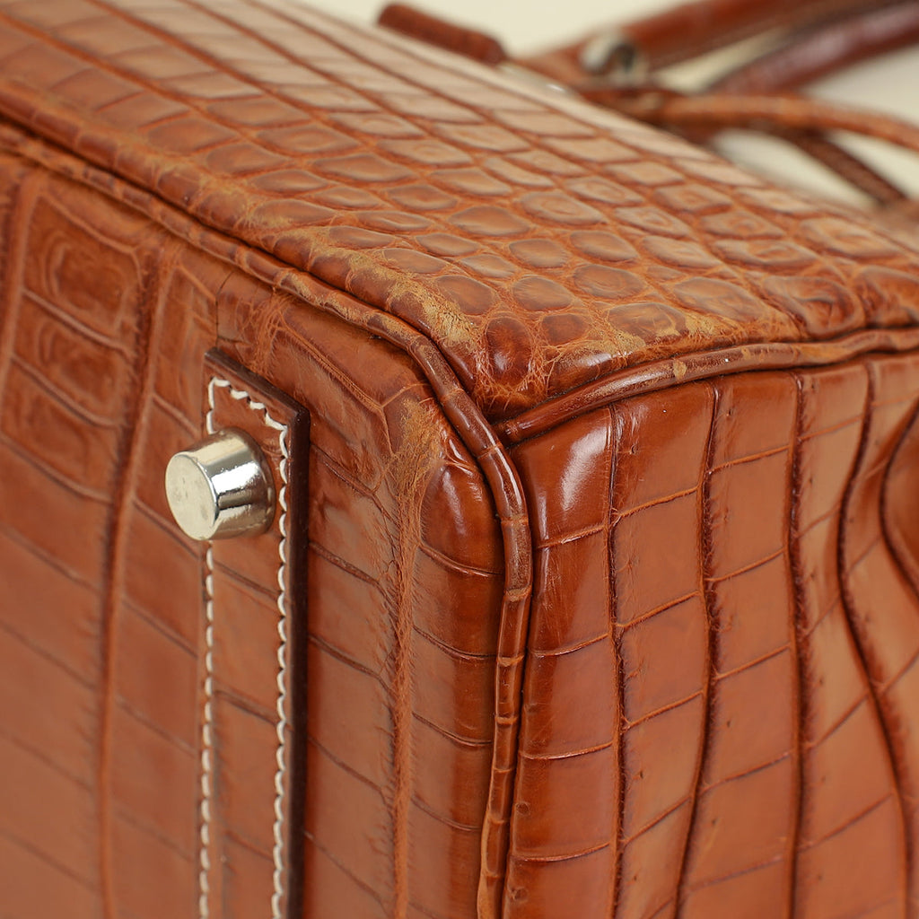 Hermes Fauve Niloticus Crocodile Birkin 30 Bag