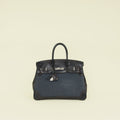 Hermes Noir Ghillies Birkin 35 Bag