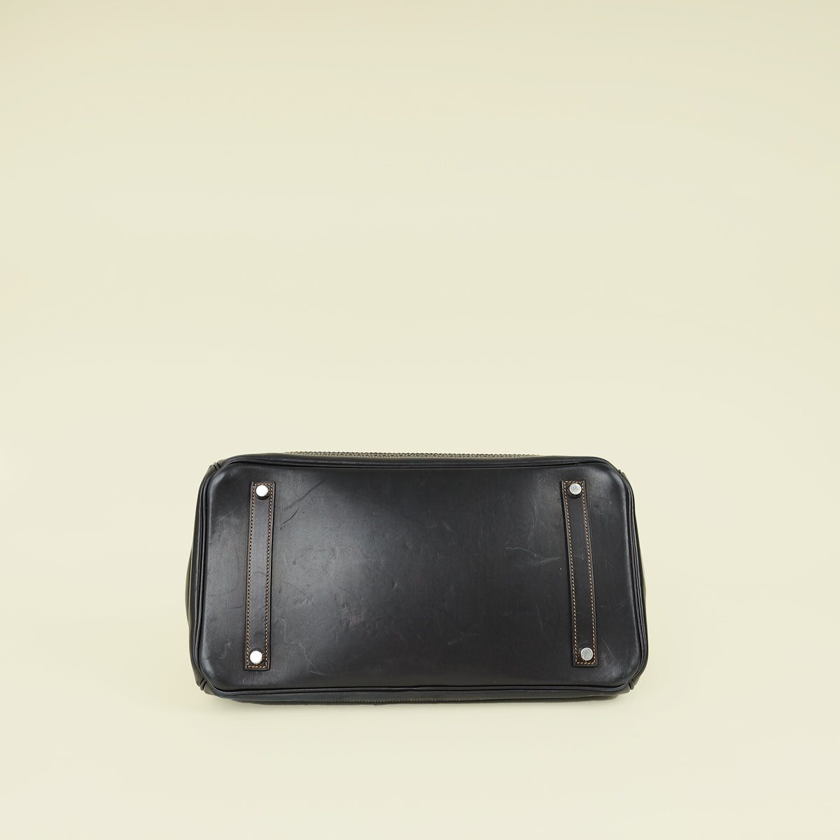 Hermes Noir Ghillies Birkin 35 Bag