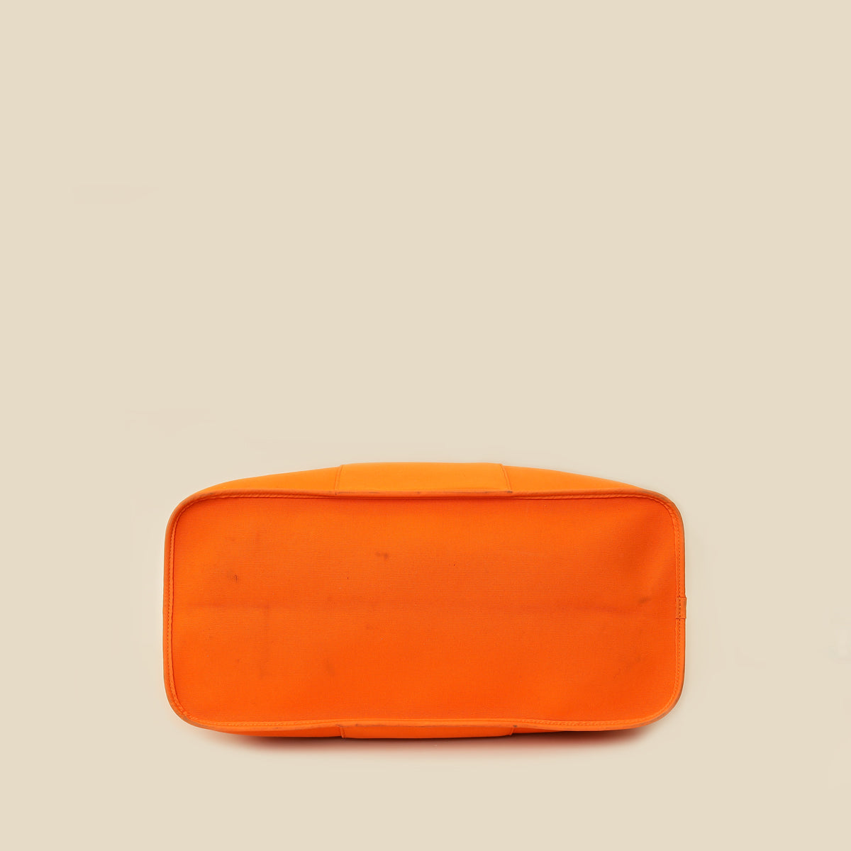 Hermes Orange Toile Cabag 42 GM Bag