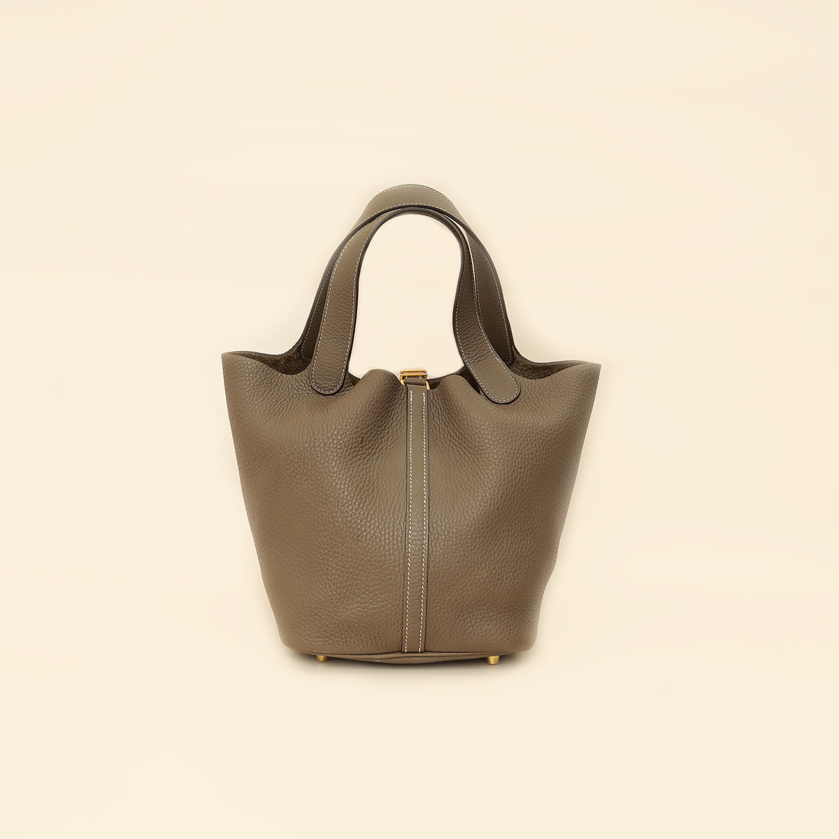Hermes Etoupe Picotin Lock 22 Bag